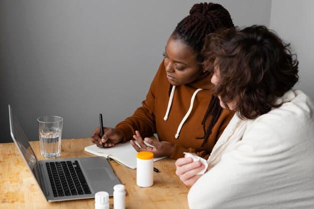 Black professional studying